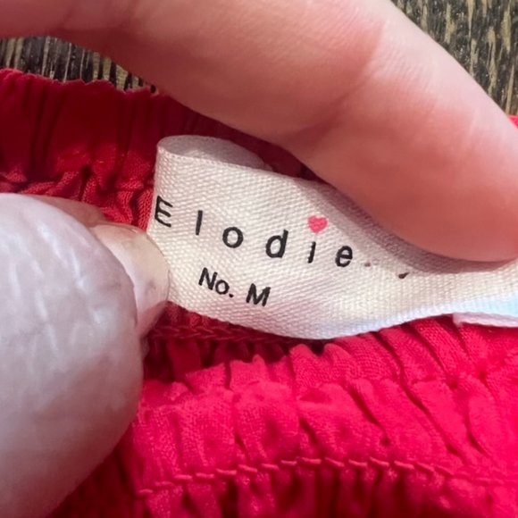 Elodie Red Ruffled Tank Top - Picture 4 of 6